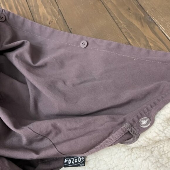 Volcom Junior's Park It Parka Jacket in Iron Grey Sherpa Lined Size XL - Picture 4 of 10